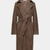 Silva suede trenchcoat