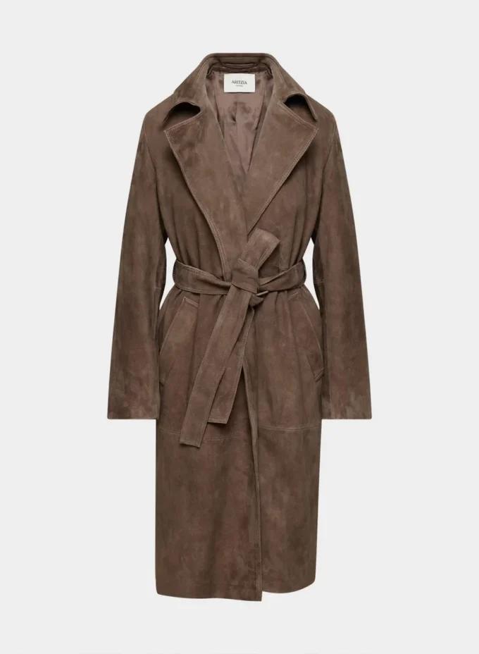 Silva suede trenchcoat