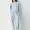 Skylar velour joggebukse