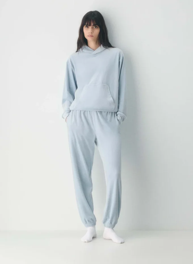 Skylar velour joggebukse