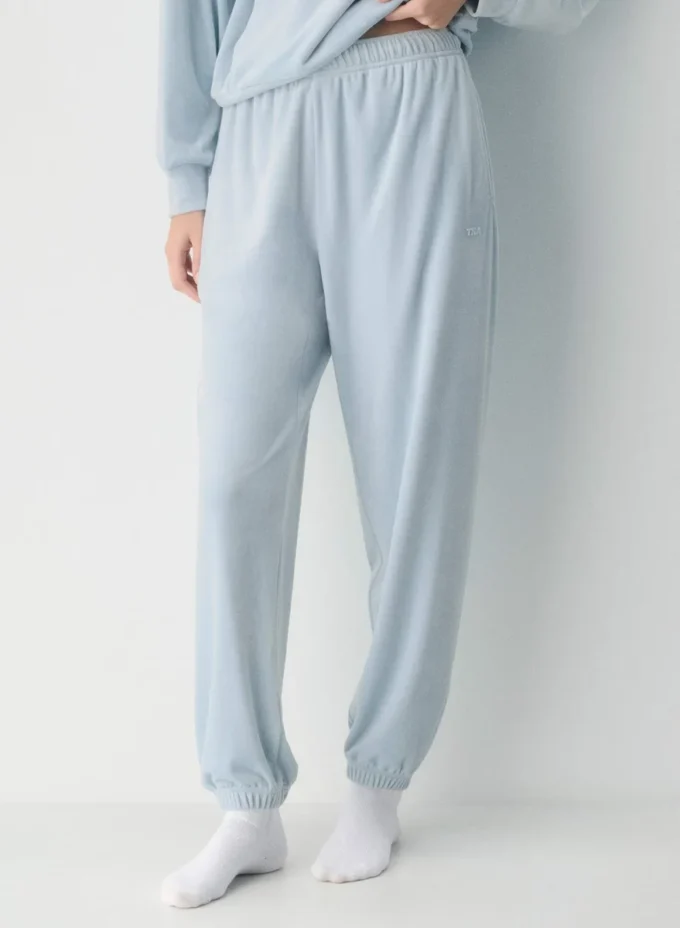 Skylar velour joggebukse
