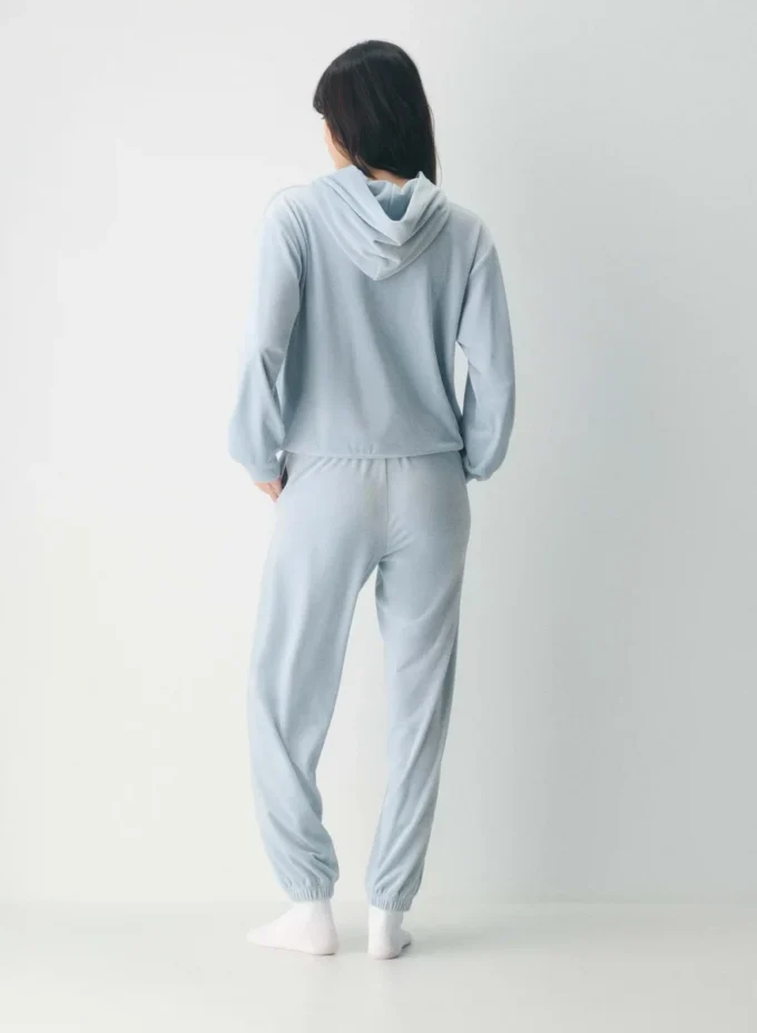 Skylar velour joggebukse