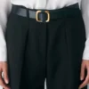 Slide Solid Brass Leather Belt