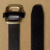 Slide Solid Brass Leather Belt