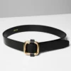 Slide Solid Brass Leather Belt
