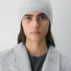 Slouchy beanie i ribbet kashmir Slouchy beanie i ribbet kashmir