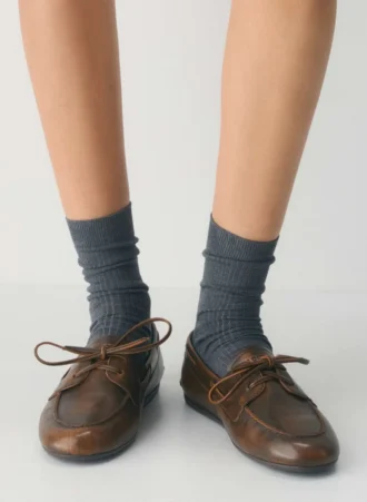 Sperry x Aritzia Slim båtsko – glatt skinn