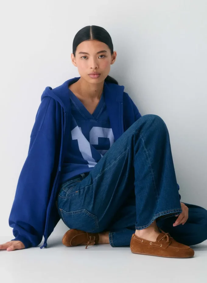 Sperry x Aritzia Slim båtsko – semsket skinn Sperry x Aritzia Slim båtsko – semsket skinn