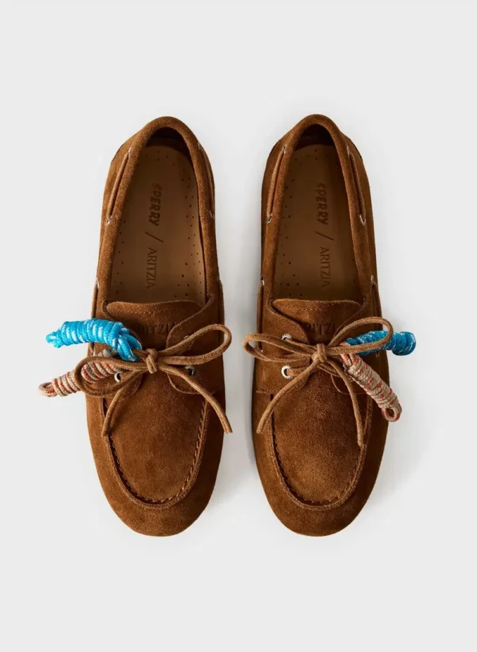 Sperry x Aritzia Slim båtsko – semsket skinn Sperry x Aritzia Slim båtsko – semsket skinn