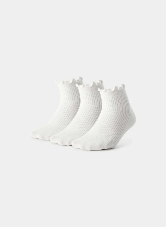 Sugarplum ankelstrømper, 3-pakning