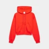 Terry Sweatfleece Boyfriend Boxy Zip Hoodie Terry Sweatfleece Boyfriend Boxy Zip Hoodie