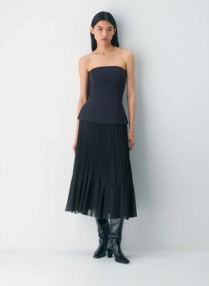 Twirl plissert skjørt