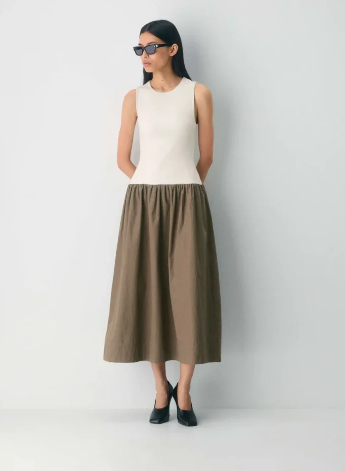 Worldly Poplin-kjole